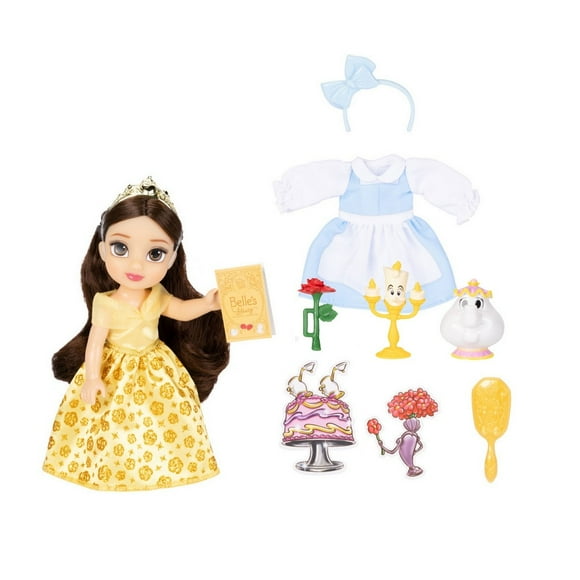Muñeca15 cm con accesorios princesas de disney - Bella