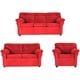 thumbnail image 1 of Living Mateo 321 - Tela Felpa Rojo, 1 of 10