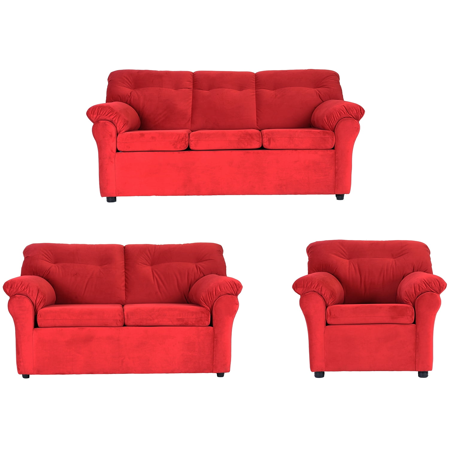 Muebles América - Living América 321 Tela Rojo