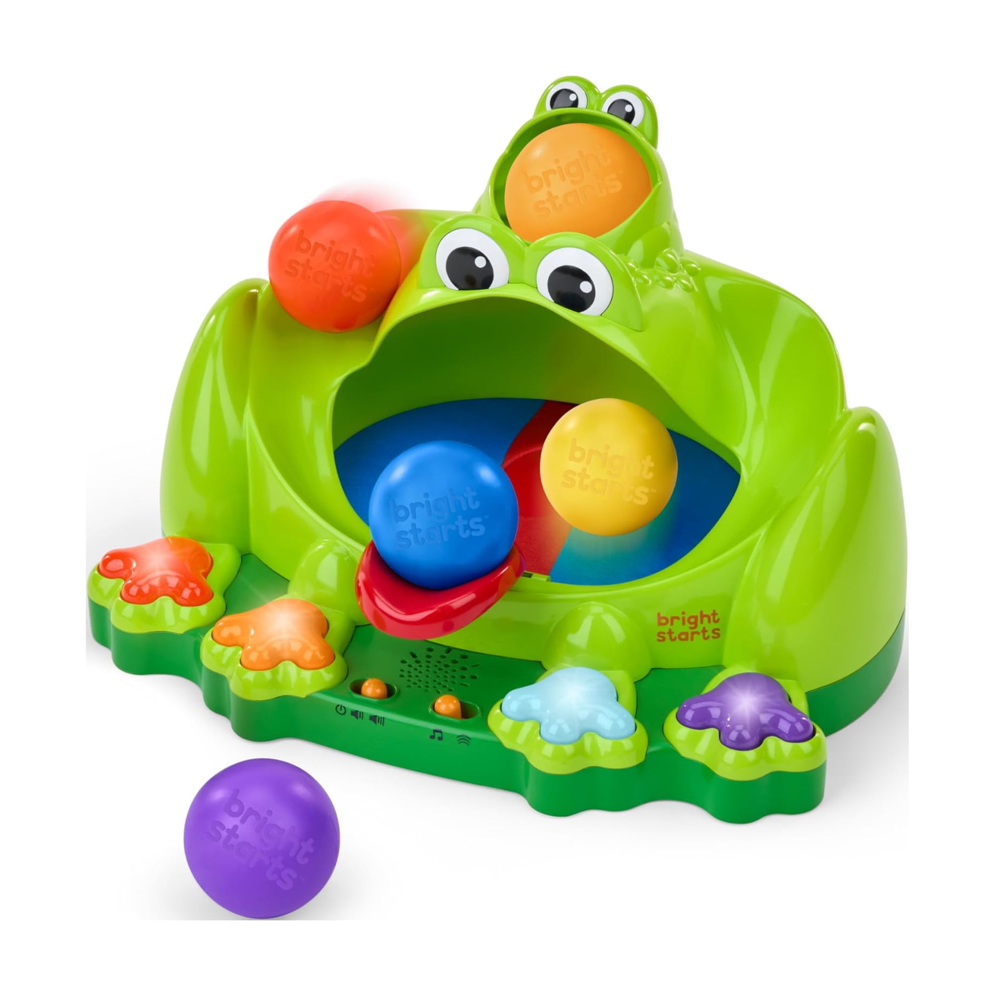 Juguete Para Jugar A La Pelota Bright Starts Poppin' Ball Frog A Partir De 6 Meses
