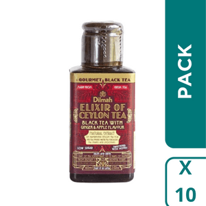Pack 10 Concentrados Te Negro Lima Limon Dilmah 60 Ml C/U