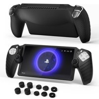Genérico - Funda Protectora Para Playstation Portal,8 Tapas De Agarre Del Pulgar 2 Anillos De Precisión Para La Funda De Silicona Suave Ps Portal-Negro