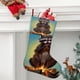 thumbnail image 2 of Mapache Tema: Calcetines de Navidad, fino lino blanco para colgar en escaleras y chimenea, decoración navideña para el hogar, regalo de Navidad. 45cm × 32cm, 2 of 5