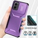 thumbnail image 3 of Funda Resistente para Motorola Moto G Play 5G 2024 con Tapa Deslizante y Protección Militar Morado, 3 of 6