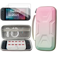 Genérico - Estuche Portátil Para Nintendo Switch 2 - Funda De Viaje Con Diseño Mecánico, 2 Protectores De Pantalla Hd Y 10 Ranuras Para Juegos | Resistente Al Agua Y Antigolpes