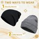 thumbnail image 3 of Gorro ZOORON tejido slouchy, 2 unidades, 3 of 3