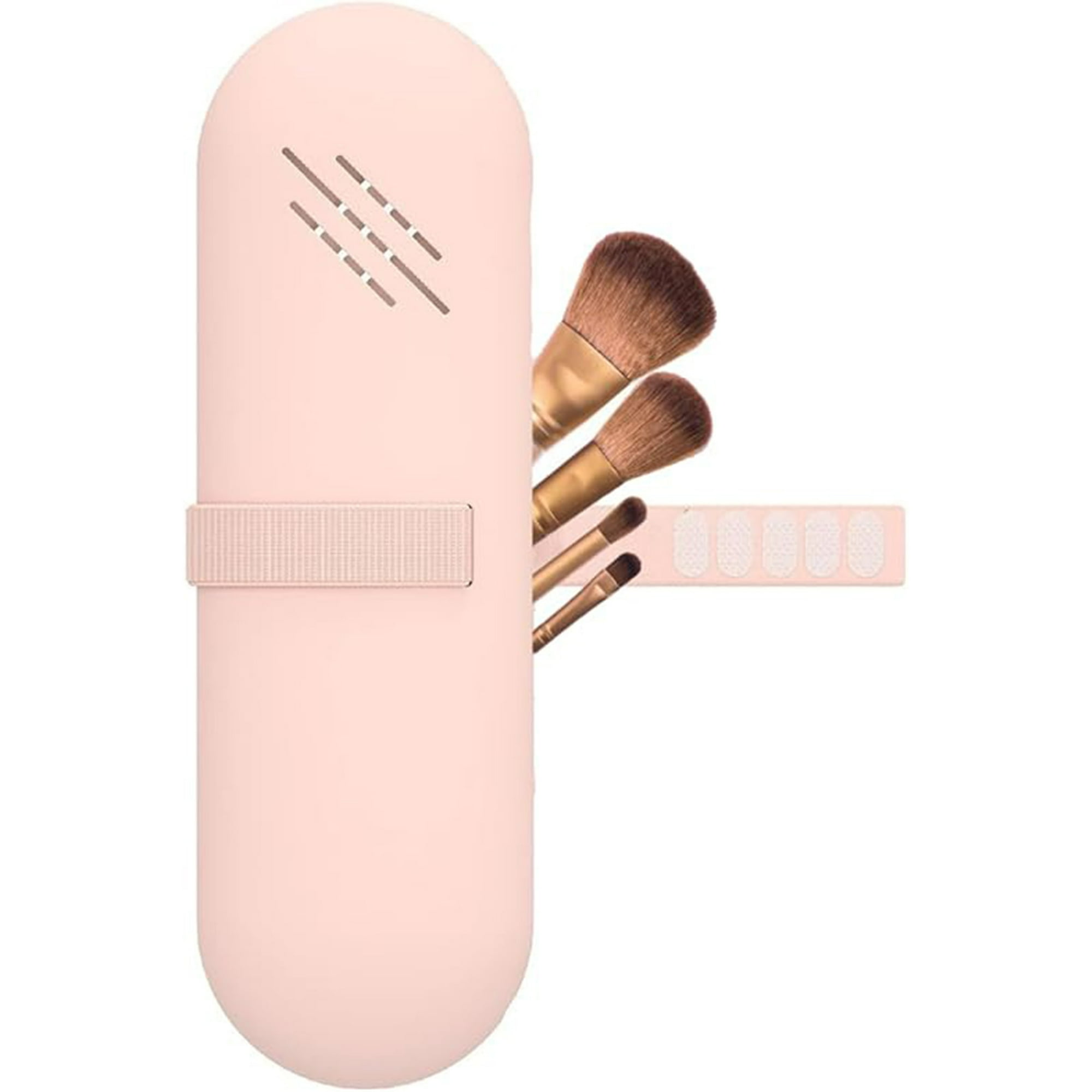 Veatool - La Funda Del Cepillo De Maquillaje Contiene La Caja, Con La Caja De Tejido De Maquillaje, Para Proteger Tu Cepillo De Maquillaje. Soporte Impermeable Portátil Para Viajes