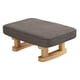 thumbnail image 3 of Reposapiés Rectangular Con Patas De Madera Para Comedor, Dormitorio, Escritorio, Gris Oscuro, 3 of 5