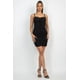 thumbnail image 4 of Vestido Mini Fruncido Delantero Negro S, 4 of 5