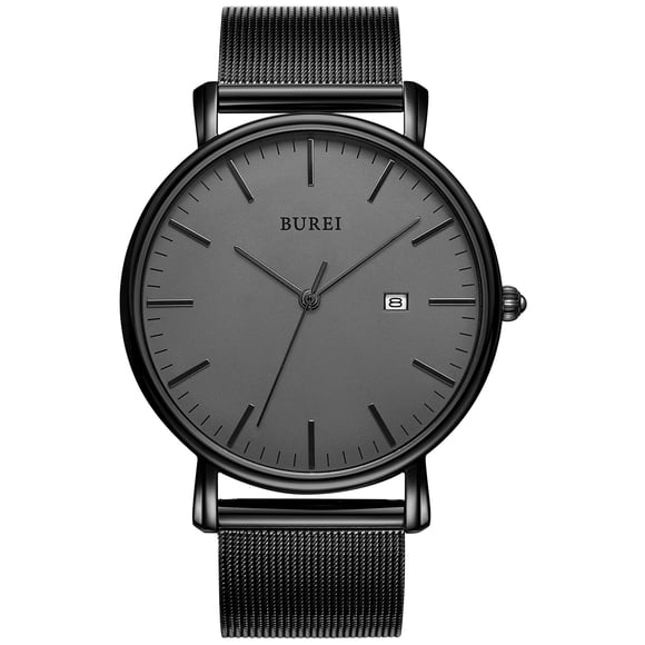 Reloj de pulsera BUREI Fashion minimalista impermeable para hombre