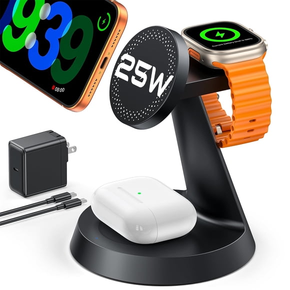 Cargador Briteve 25W 3 en 1 iPhone/Apple Watch/AirPods