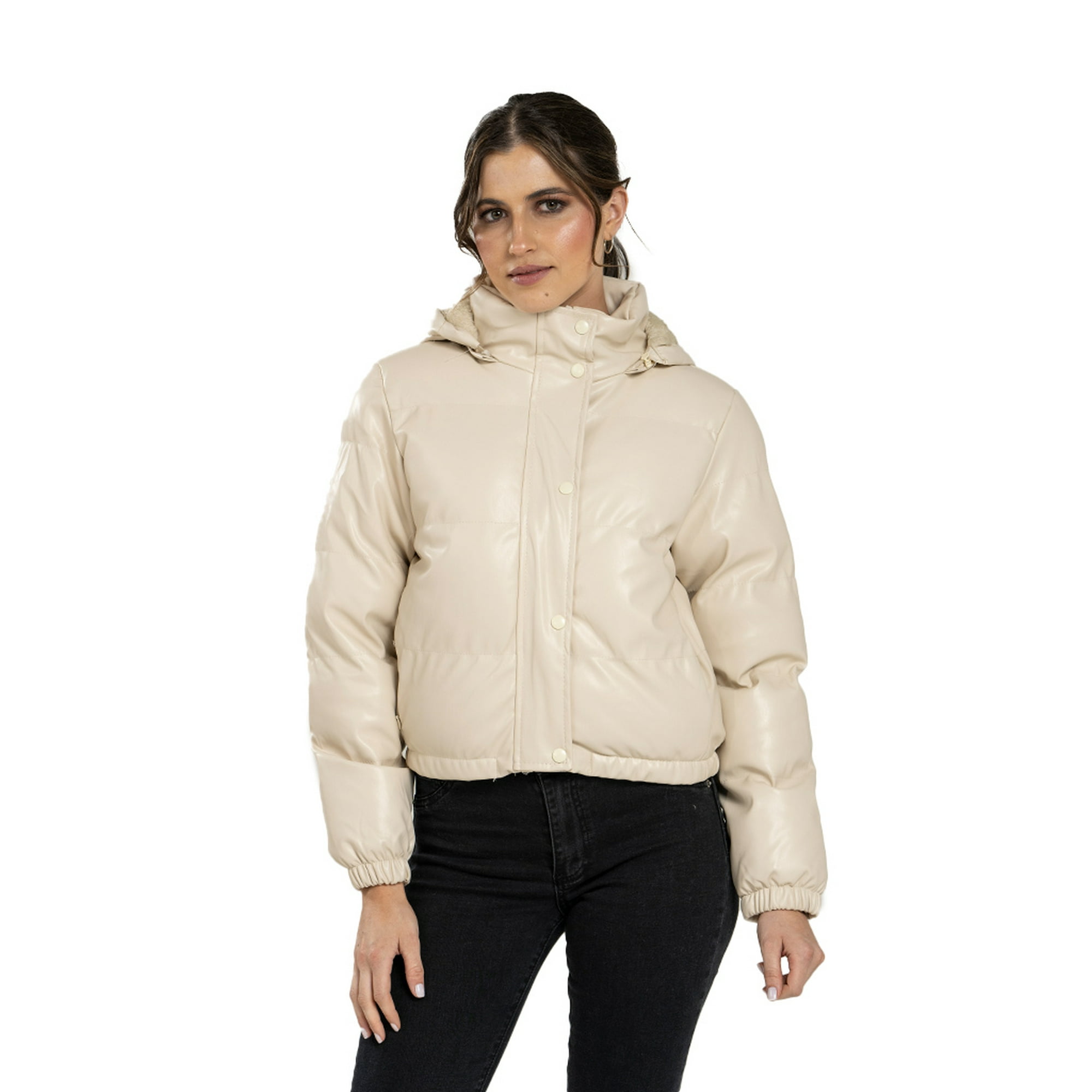 Todopiel - Chaqueta Puffa Chg74 Ecocuero Beige