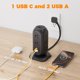 thumbnail image 4 of Regleta TESSAN 3 m 1050 J USB‑C Negra, 4 of 8