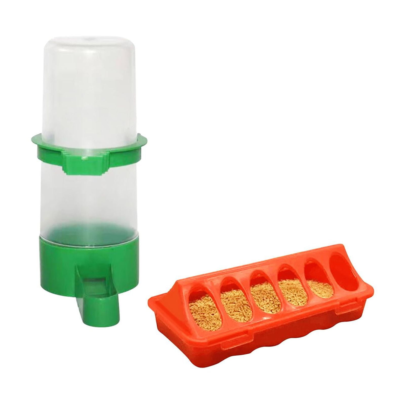 Ioensy - Juego De Comedero De Agua Y Comida, Jaula, Cubo De Alimentación Colgante Para Animales Pequeños, Conejo Grande