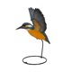 thumbnail image 2 of Figura de regalo Hi-Line Kingfisher que vuela, azul y naranja, 2 of 7