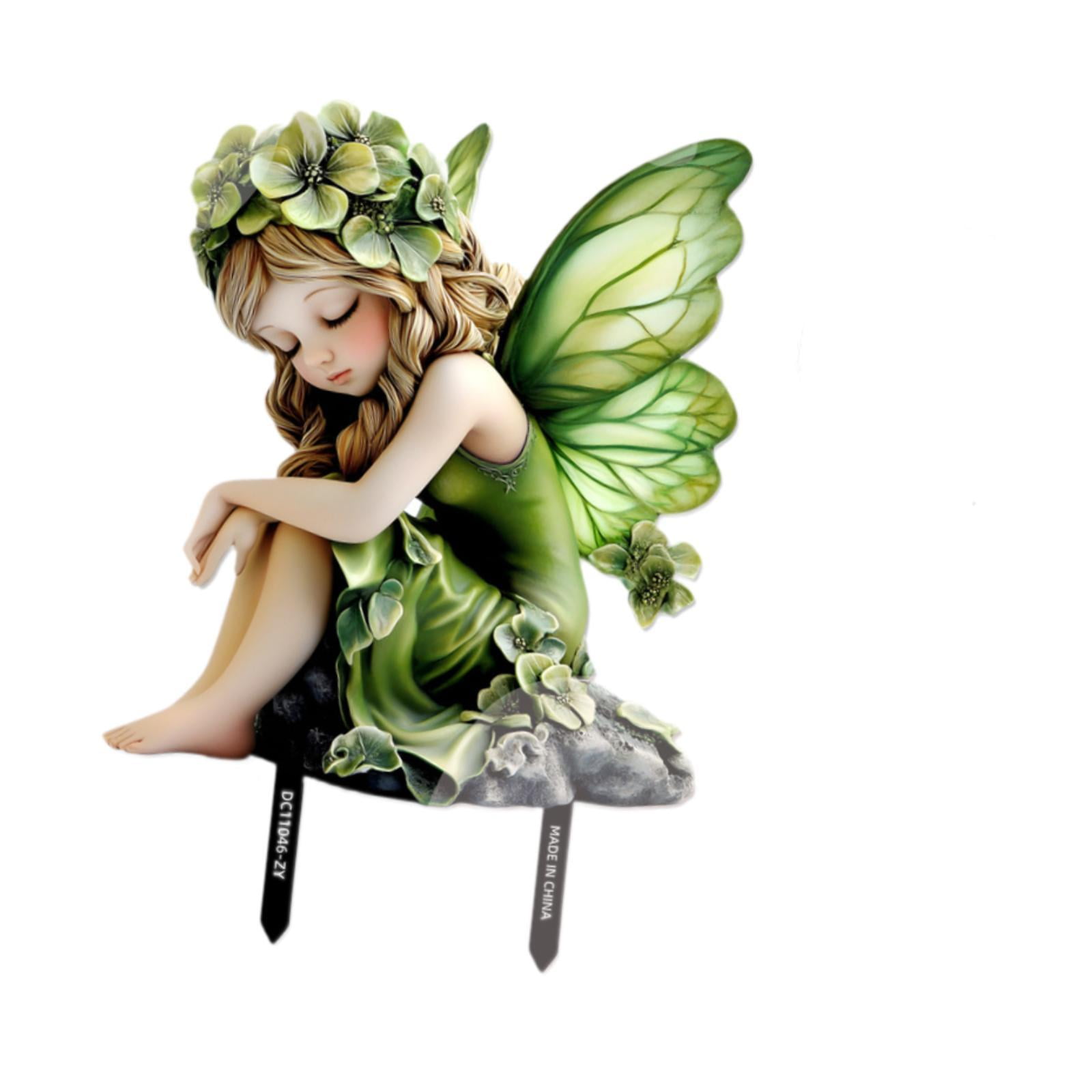 Ioensy - Escultura De Pvc Con Forma De Estaca Para Jardín De Hadas, Adorno Para Patio Exterior