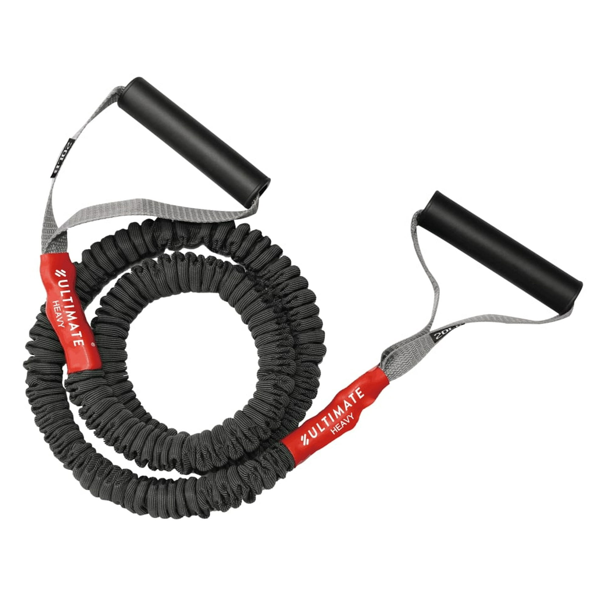 Ultimate Fitness - Banda De Resistencia Elástica Elite Con Cubierta Y Agarres – Heavy 20lb