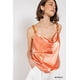 thumbnail image 3 of Camisola de Satén con Cuello Vuelto y Tirante de Cadena, 3 of 5