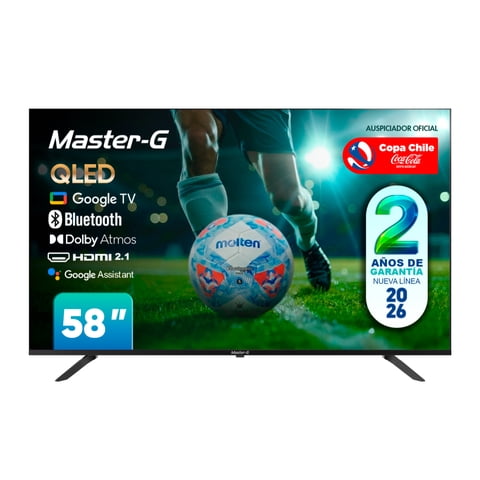 Master-G - Smart Tv Qled 58"" Google Tv 4K Bluetooth