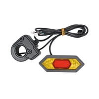 Magideal - Kit De Piezas De Luz Intermitente Trasera Para Scooter, Luz De Guardabarros De Scooter Sólida Y De Fácil Instalación, Lámpara De Señal De Para X Para M365