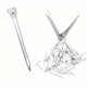 thumbnail image 1 of Clavos para herraduras 60 piezas 5,4 cm acero galvanizado, 1 of 6