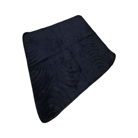 Genérico - Alfombra Decorativa Texturizada 150X200Cm Color Negro