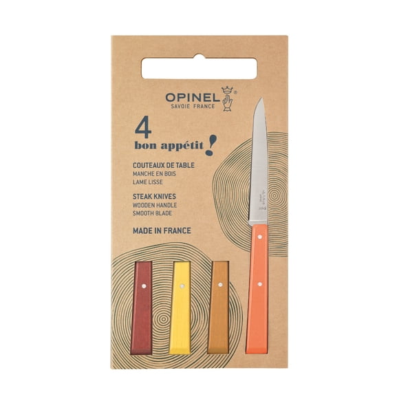Cuchillos Opinel N°125 Bon Appétit Agrumes - 4 unidades