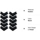 thumbnail image 4 of Almohadillas de goma para patas de hierro angular en forma de L para estanterías (paquete de 10), 4 of 4