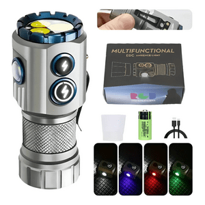 Genérico - Mini Linterna Con Rbg Led Con Clip Magnético 2000Lm