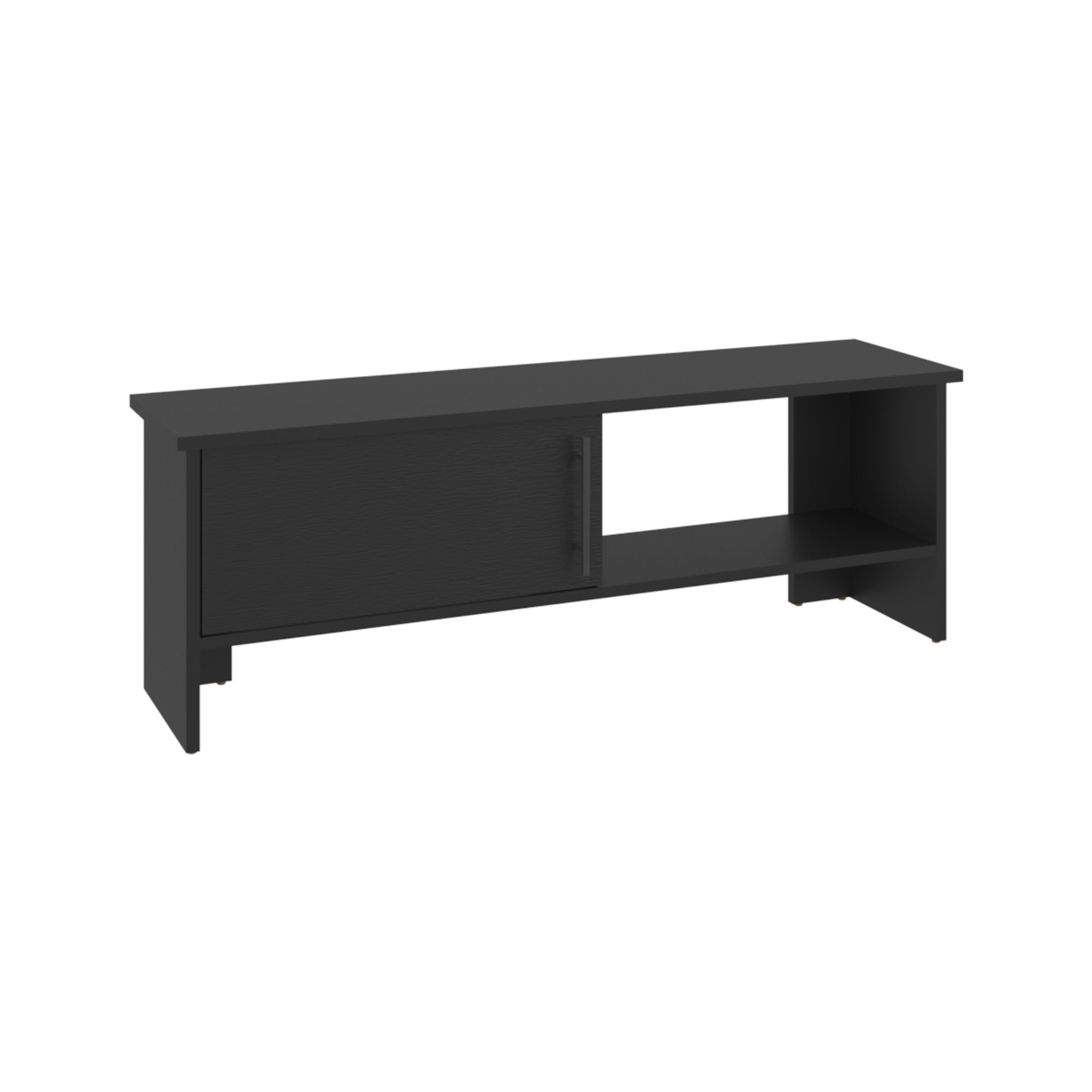 Fmfurniture - Rack Tv 65" 1 Puerta 42,2x120,3x31,1 Cm Negro