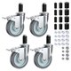 thumbnail image 1 of Caster Wheels HOLKIE, vástago expansible de 5 pulgadas con cierre, juego de 4, 1 of 9