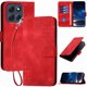 thumbnail image 1 of Funda Flip Premium Fibra de Carbono para Motorola MOTO G86 Power con Soporte y Cierre Rojo, 1 of 6