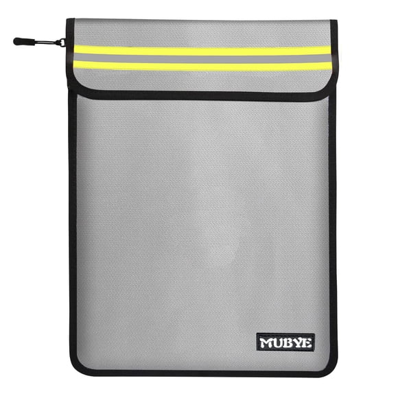 Bolsa Ignífuga Impermeable Para Documentos Gris 38x28 Cm