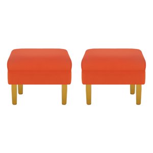 Bodevir - Set Pouf Sky 1C Felpa 01 Naranjo