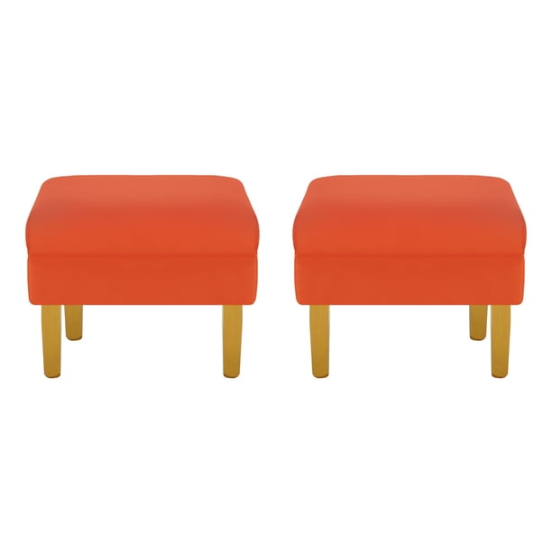 Set Pouf Sky 1c Felpa 01 Naranjo