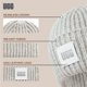 thumbnail image 5 of Gorro UGG para mujer con logotipo acanalado grueso, gris claro, 5 of 6