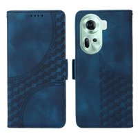 Carcasa Foxdock Oppo Reno 11 Pro 5G De Cuero Pu, Diseño Acolchado Clásico, Protección Contra Caídas Y Rayones