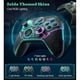 thumbnail image 3 of Mando inalámbrico Bluetooth para PC y Switch: compatible con Steam, Android eiOS, incluye adaptador inalámbrico USB, iluminación RGB y joysticks y gatillos de efecto Hall.-Negro, 3 of 9
