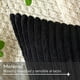 thumbnail image 3 of Set De 2 Fundas De Cojines Cama Sillon Suave Negra 45 X 45 Aura Zeus negro, 3 of 9