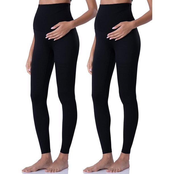 POSHDIVAH Leggings de maternidad para mujer, pantalones de yoga para embarazadas