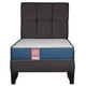 thumbnail image 2 of Cama Europea America-Azul + Respaldo Atenas 1 PL Tela Chocolate, 2 of 7