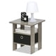 thumbnail image 4 of Mesa auxiliar Furinno ANDREY con estantes abiertos y papelera de almacenamiento, 4 of 7