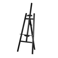 Magideal - Caballete De Madera Para Exhibición Portátil, Soporte Para Pintor Y Artista, Soporte Para Tablero De Dibujo, Suministros Para Manualidades De Boda , 1,5 M Negro 15 M Negro