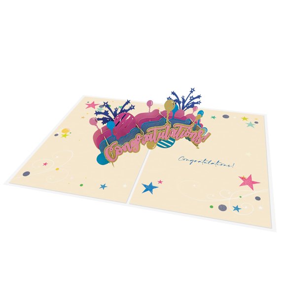 Tarjeta de felicitación Designer Pop! 19 cm x 13 cm Pop‑Up