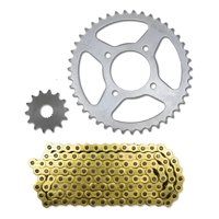 Genérico - Kit Transmision Para Keeway Superlight 200 C/ Cadena Dorada