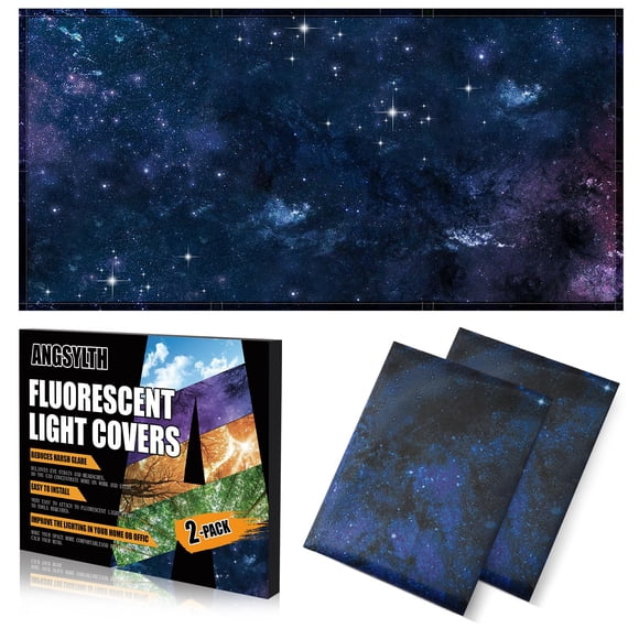 Cubiertas para luces fluorescentes ANGSYLTH 122 x 61 cm magnéticas, paquete de 2