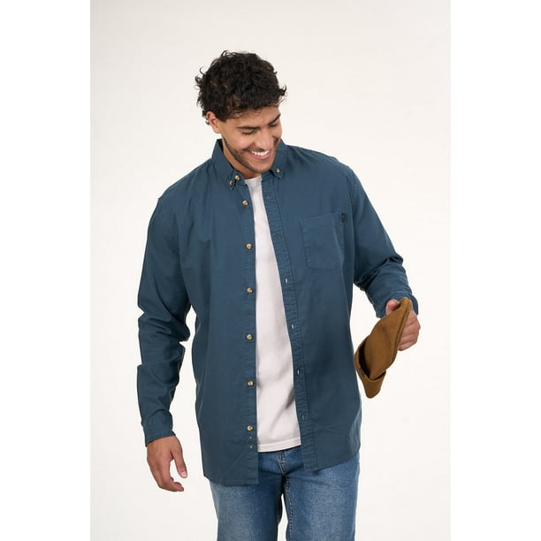 Camisa Manga Larga De Algodón Procesada Wi5705