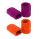 thumbnail image 4 of 2 Pares De Mu?equeras Deportivas Unisex De Algodón Naranja Morado Oscuro, 4 of 5