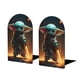 thumbnail image 1 of Bebé Yoda Sujetalibros decorativos temáticos, tope para estantería con base antideslizante, uso dual para hogar y oficina - 2 piezas, 1 of 6
