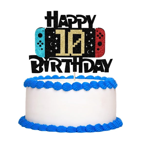 Videojuego Cake Topper Bekaterea Happy 10th Birthday